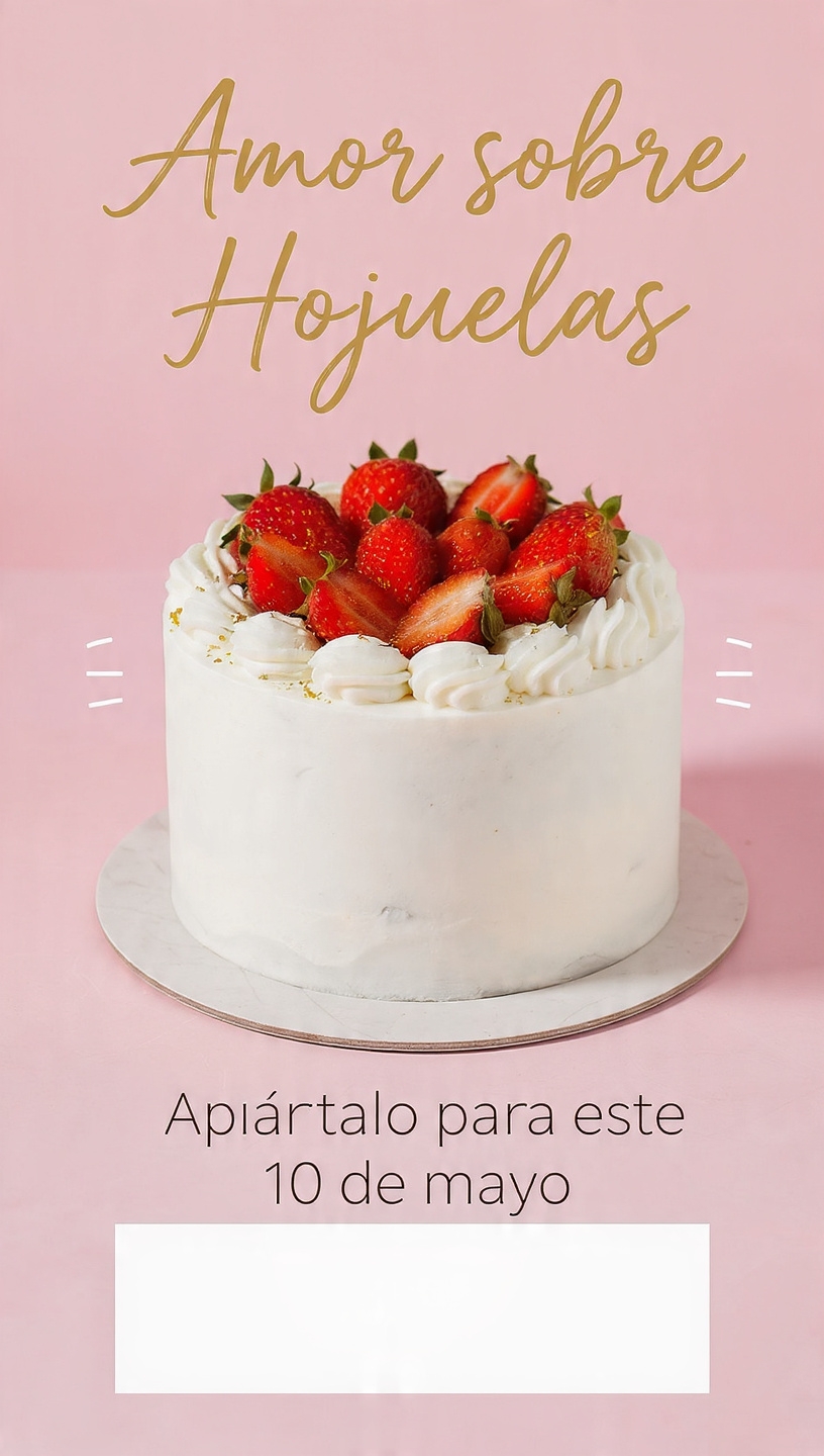 Promoción de pastel para Día de las Madres en Cancún